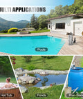 Heavy Duty 1.6 HP Submersible Sump Pump Boasts Wicked High Flow And Rustproof Stainless Steel Build near a pool, hot tub, pond, and rain barrel.