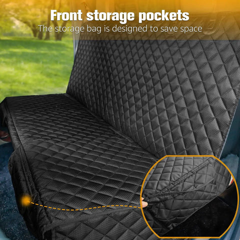 Doggo Approved Waterproof Dog Car Seat Cover For Trucks With Nonslip Back Seat Protector Fits Ford F 150 Chevy Silverado 1500 Ram 1500