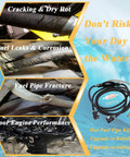 Image showing fuel pipe issues and Outboard Fuel Line Hose Kit 5/16 Inch 10 Ft Replacement For Yamaha Mercury Johnson Marine Outboards.