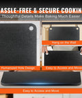 Heavy Duty Pizza Steel Plate For Oven And Grill 16 By 14.5 By Three Eighths Inch Carbon Steel Preseasoned, easy handling.