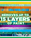 Paint Stripper Pro Formula For Quick Removal Of Acrylic Latex Oil And Water Based Coatings No Caustic Wet Application, text: removes up to 15 layers of paint