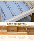 Installation guide for Complete Couch Upholstery Spring Repair Kit With 8 Tough 25 Inch Sofa Springs And 50 Foot Stay Wire.