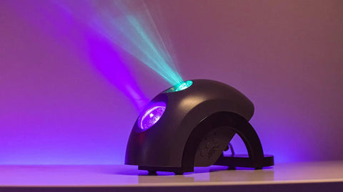 Ark Lite LED Aurora Projector with Laser Nebula and Galaxy Lighting for Game Rooms Night Light and Mood Lamp in Green Blue Grey