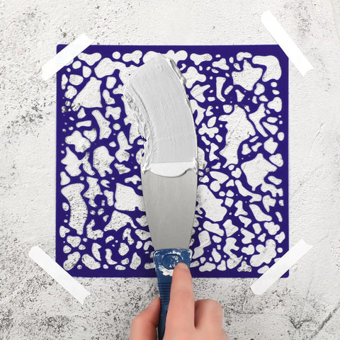3 Pack Knockdown Texture Spray Stencil Drywall Repair Kit With 8x8 Inch Texture Sponges for plaster walls application