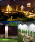 28 LED Solar Motion Lights Outdoor Wireless Waterproof Security Wall Lights for front door back yard garage and porch