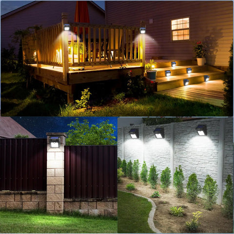 28 LED Solar Motion Lights Outdoor Wireless Waterproof Security Wall Lights for front door back yard garage and porch