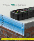 Pinless Moisture Meter For Walls And Wood, Non Destructive Surface Scanner With Fast Accurate Readings On Concrete, Drywall And Lumber, Diy Friendly Tool That Will Not Damage Surfaces, Stable Sensor For Reliable Moisture Levels. measuring 15% moisture on wall