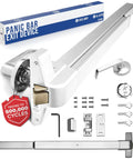 Exit Door Panic Bars For High Traffic Commercial Doors Push Bar Panic Exit Device With Crash Bar Emergency Opener Lock Keypad Compatible Heavy Duty Grade 1 UL Listed And ADA Compliant shown with installation parts