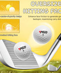 Kid Friendly Junior Right Handed Golf Club Set With Oversized 360cc Driver, Lightweight Graphite Shafts, club and golf ball.