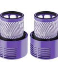 2 Pack V10 Vacuum Filter Replacement For Cyclone Series Pro Grade Must Have V10 Absolute V10 Animal V10 Motorhead V10 Total Clean SV12 SV27 Replaces Part 969082-01 Easy Fit High Suction Long Lasting