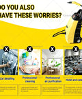 High-Pressure Steam Cleaner With Large Capacity For Kitchen Grease Carpet Sofa And Tile Cleaning Heavy Duty Machine on display for cleaning concerns.