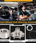 Front Wheel Hub Bearing Assembly For Toyota 4Runner 1996-2001, Sequoia 2001-2007, Tundra 2000-2006, And Tacoma 1999-2004 2WD