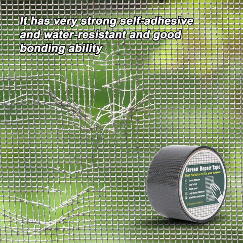 Heavy Duty Screen Repair Tape For Windows And Doors Self Adhesive Fiberglass Mesh Patch Waterproof Window Screen Patch Kit