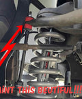 Front Sway Bar For Six Inch Lift Kit With Extended Link Beefed Up 4WD Performance Fits Avalanche Silverado Tahoe Sierra Ram 1500 F150 Hummer 2001 2018 USA Made Bushings installed under lifted truck suspension