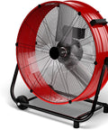 14000 CFM Heavy Duty Industrial Drum Fan Built Tough For Real World Jobs 30 Inch High Velocity Floor Fan With 360 Degree Tilt