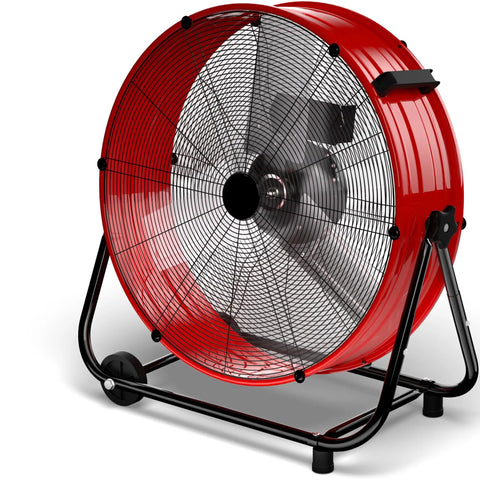 14000 CFM Heavy Duty Industrial Drum Fan Built Tough For Real World Jobs 30 Inch High Velocity Floor Fan With 360 Degree Tilt