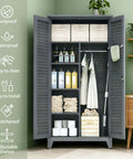 73 Inch Tall Metal Tool Storage Cabinet That Fires Up Your Shop With Roomy Garage Like Organization Space For Workshop Warehouse Garden Office Living Room And Utility Room Built Tough From Rust Resistant Steel With Adjustable Shelves Lockable open with shelves