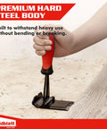 Trim Removal Tool For Baseboards Molding And Flooring No Damage Surface Protection Heavy Duty Pry Bar Multi Tool in use