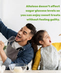 Father and daughter baking with Sweetener 6 Pounds Natural Sugar Substitutes No Aftertaste Keto Friendly Vegan Zero Net Carb Zero Calorie