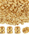 Bulk Pack of 300 Brass M4 Heat Set Threaded Inserts Knurled For Plastic showing brass M4 x D6 x L6 for 3D printing components