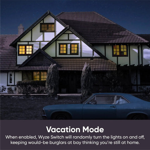 Exterior view of a house at night with lights on featuring Smart Light Switch 2.4 GHz WiFi Single Pole Needs Neutral Wire Works With Alexa Google