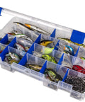 Tackle Box Organizer With Zerust Anti Rust Dividers, Customizable 18 Dividers Making 36 Compartments, Clear Fishing Lure Storage Box