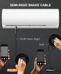 Dual Lens Endoscope Camera With Light 1920P HD Borescope For Tight Spots With 7.9mm Ultra Slim Probe And Front Plus Side View Lenses, 16.4ft cable