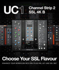 Hardware Plug In Control Surface for Pro Audio with Included SSL Licenses to 360 Link 4K B Channel Strip 2 and Bus Compressor 2 UC1