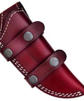 Top Grain Leather Knife Sheath For Fixed Blade Knives Belt Carry Dual Orientation Vertical And Horizontal