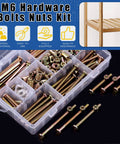M6 Hex Socket Cap Screw Hardware Kit for Baby Cribs and Furniture 253 Piece Set Includes M6x30 40 50 60 70 80mm Screws Nuts Washers