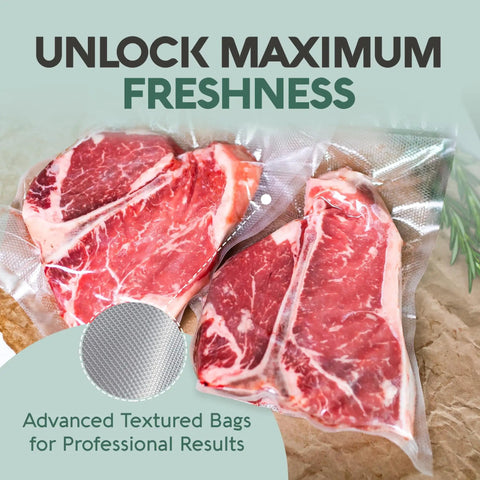Quart 8x12 Inch Vacuum Sealer Bags 100 Pack For Foodsaver And Seal A Meal Machines Built Tough BPA Free Precut Storage Bags