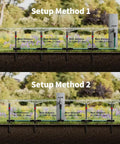 Flexible Sprinkler System For Lawn And Garden With Multi Adjustable Sprinklers, No Fuss Above Ground Irrigation Kit setup methods