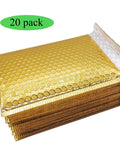 Gold Bubble Mailer 6.25 By 9 Inch Inner Padded Envelopes Pack Of 20 Makeup And Shipping Ready To Ship, moisture resistant