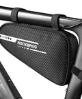 Durable Bike Triangle Bag Frame Pouch For MTB And Road Bikes Ultra Lightweight 0.35lb 1.2L Storage attached to bicycle frame