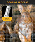 Top Shelf Durability One Quarter Inch Hardware Cloth Roll With Precise Square Cut Mesh And 23 Gauge Annealed Wire For Backyard Chicken Coops Secure Pet Fencing And Garden Pest Control Built Like A Tank For Everyday Use, showing secure mesh around rabbits.