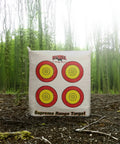 Weatherproof Supreme Range Archery Bag Target For Adults With NASP Scoring Rings in forest setting