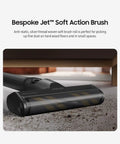Bespoke Jet Soft Action Brush Tool Attachment for Cordless Stick Vacuums anti-static silver thread brush cleaning floor dust