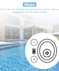 O Ring Rebuild Repair Kit for SuperFlo and SuperMax Pool Pumps Includes Two Pump Union O Rings Two Drain Plug O Rings Water Slinger US Seal PS 200 Shaft Seal and O Ring Lubricant for Quick, Easy, Pro Grade Seal Fix. note for chlorine pool and spa systems, not salt water