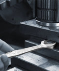 Joker SB Ratcheting Combination Wrench 13 mm Pro Grade No Slip Grip With Holding Jaw And Limit Stop in use on machinery