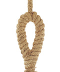 Close-up of twisted jute rope detail from Jute Rope Table Lamp With Linen Shade Rustic Twisted Rope Accent Lamp For Living Room Cozy Warm Glow Industrial Natural Decor 13 By 13 By 28 Inches Brown.