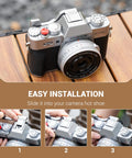XT30III Pro Thumb Grip With Shutter Button For XT30II XT20 XT10 Mirrorless Cameras Metal Thumb Rest installation steps