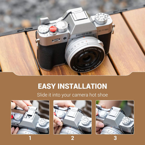 XT30III Pro Thumb Grip With Shutter Button For XT30II XT20 XT10 Mirrorless Cameras Metal Thumb Rest installation steps