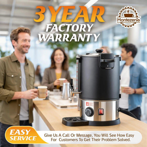 Boss Level 50 Cup Coffee Urn With Temperature Control And 1200W Power in office setting