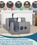 Universal Garage Door Remote Plug And Play For Craftsman LiftMaster And Chamberlain Openers Model Numbers 13953680 13953681 HBW1255 13953879 13953859 with Red, Orange, and Green Learn Buttons