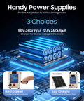 Diagram of Massive 15600mAh Portable Emergency Power Bank With Hand Crank USB Charger For Camping And Power Outages Off Grid Ready