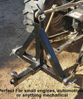 Tractor attachment with 230 Piece Cotter Pin Set With Six Sizes Stainless Steel Hairpin Fasteners for automotive and small engines.