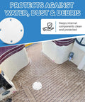 Slick Marine Deck Patch Round Access Hole Cover 4-1/8 Inch on boat floor, waterproof seal for speaker openings.