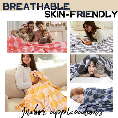 Versatile Turkish Cotton Picnic Blanket For Beach Park And Grass Large Outdoor Mat with people lounging indoors