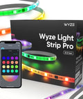 Smart LED Light Strip Pro 32.8ft WiFi RGB Strip With 16 Million Colors, App Control box and app interface