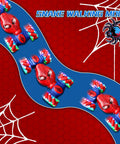 Dope Gesture Sensing Remote Control Stunt Car for Kids Ages 3 to 14 in snake walking mode on red background with webs
